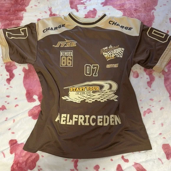 Aelfric Eden Brown Racing Graphic Tee - Picture 1 of 4